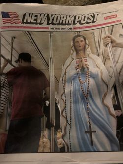 Supreme Deliver Us From Evil Virgin Mary Newspaper