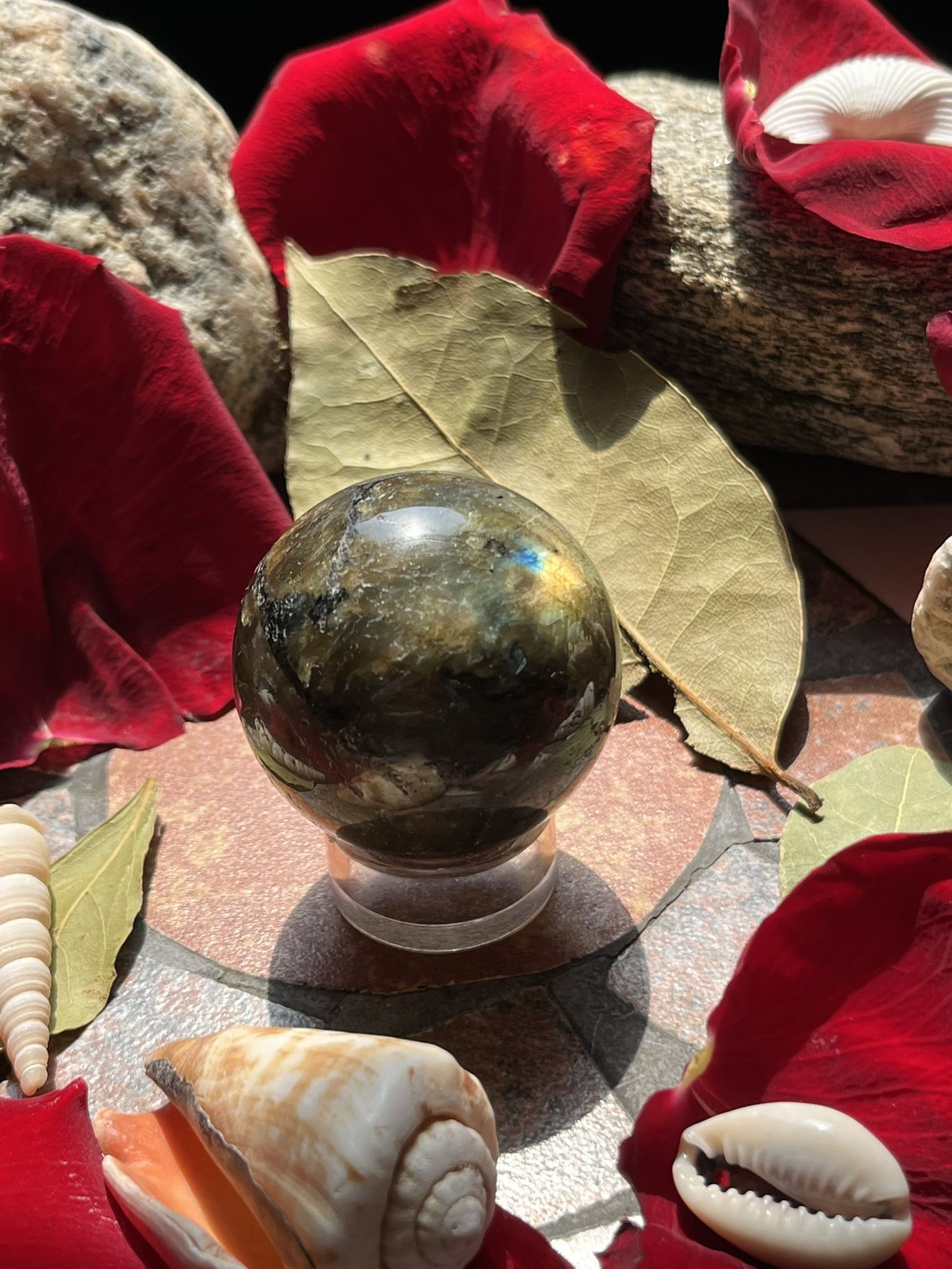 Labradorite sphere