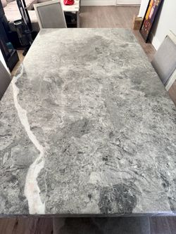 Large Marble Dining Table