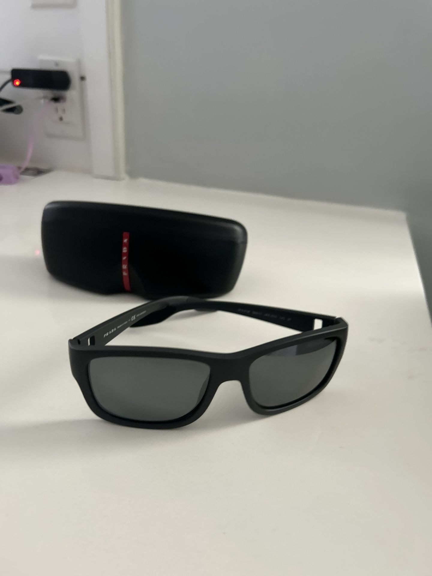 Prada Black Matte Rectangle 