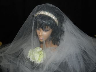 Bridal Crown / headband / Tiara - One of Kind - Quince Wedding Headpiece