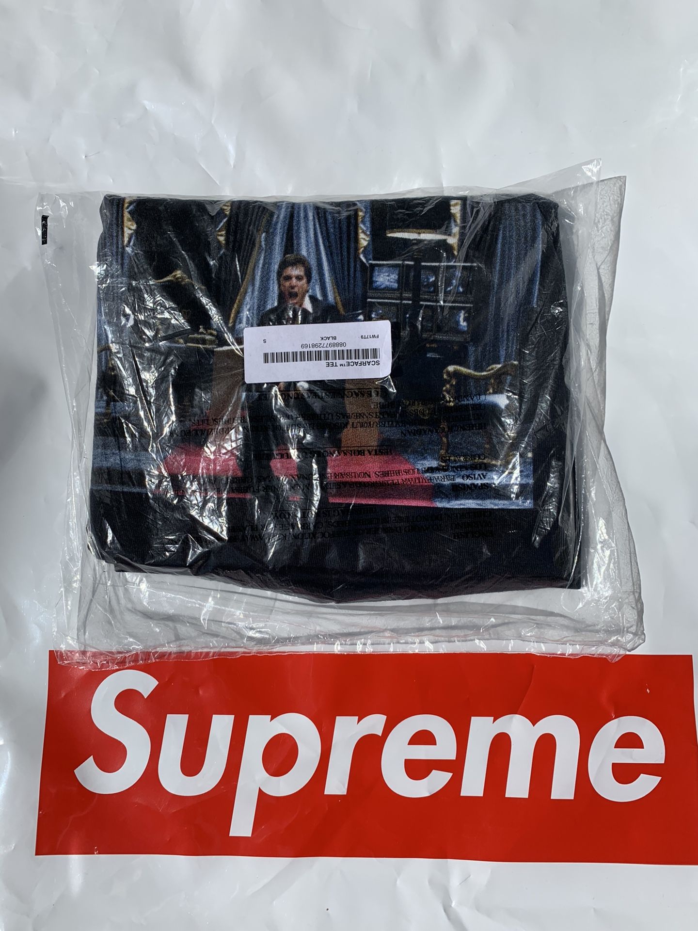 Supreme 2018 Scarface Friend T-shirt Tee Small Black Shower The Godfather
