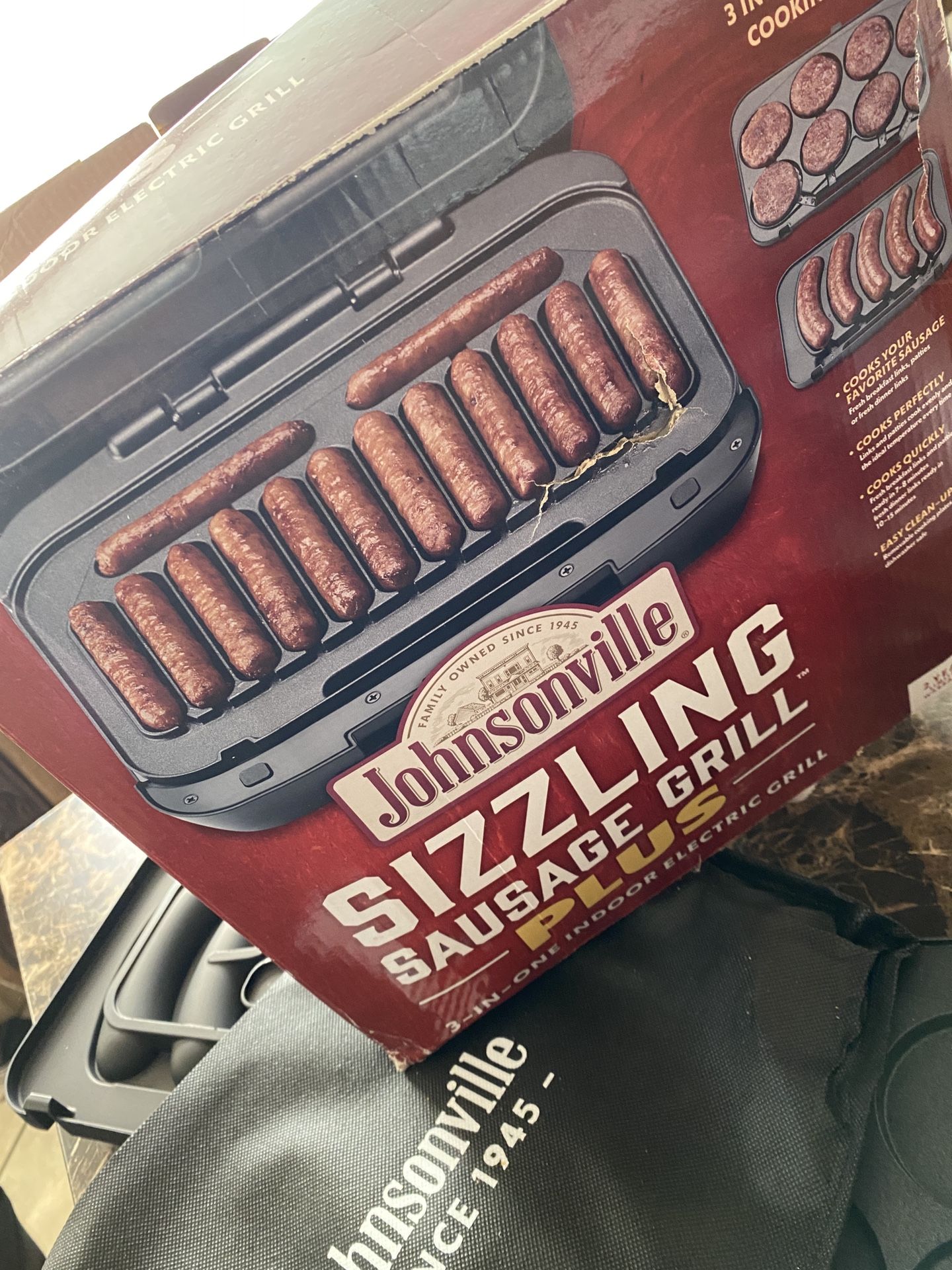  JOHNSONVILLE SIZZLING SAUSAGE GRILL Johnsonville