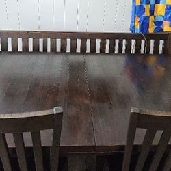 Solid Wood Dining Room Table