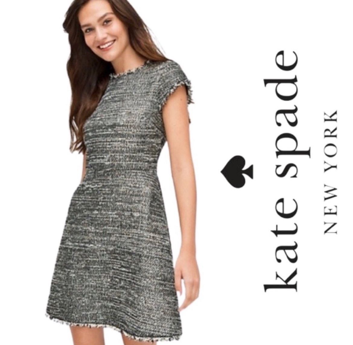 NWT Kate Spade New York Party Tweed Dress Size 6 PRICE FIRM