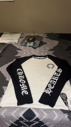 Long Sleeve chrome hearts White and black Size S