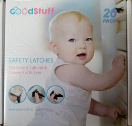 Cabinet & Drawer Safety Latches 20 Pack