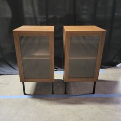 ONLY ONE Glass Door Side Table