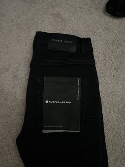 Purple jeans black tag limited edition size 28 for Sale in Manteca