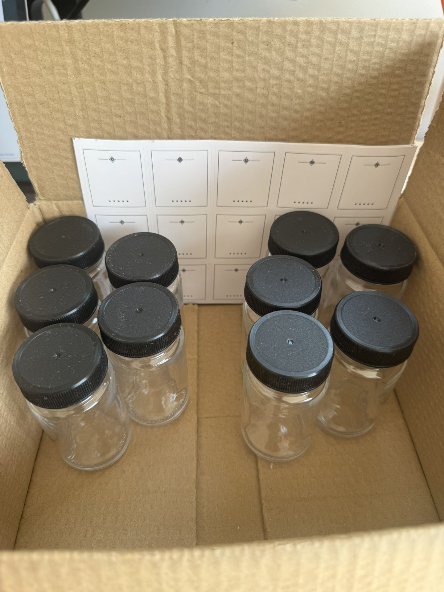 10 Pack Glass Shot Bottles