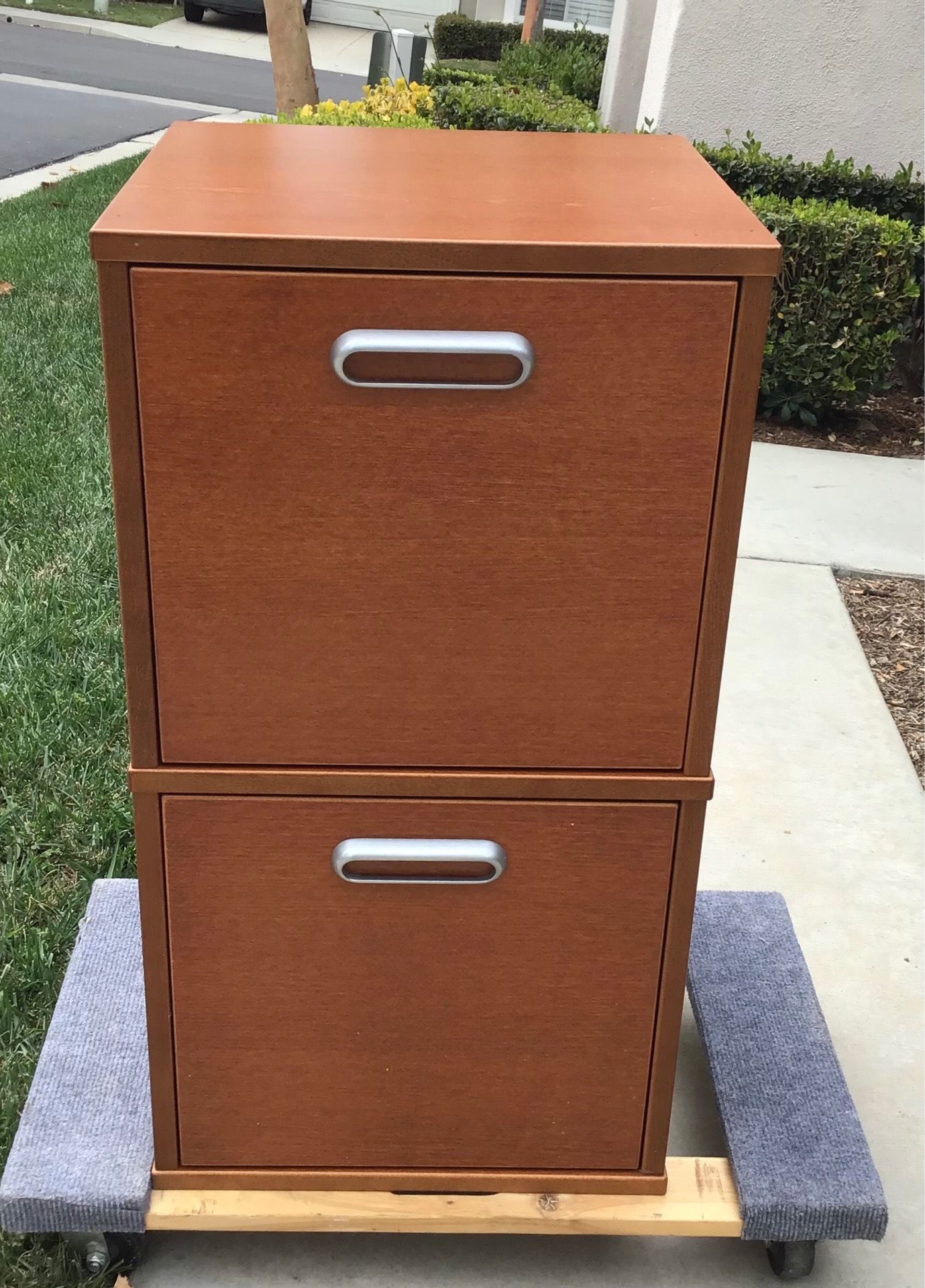 IKEA 2 Drawer Birch Finish File Cabinet