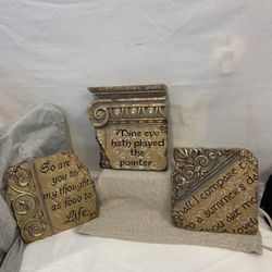 HOME lNTERIORS Vintage Hanging Wall Decorations