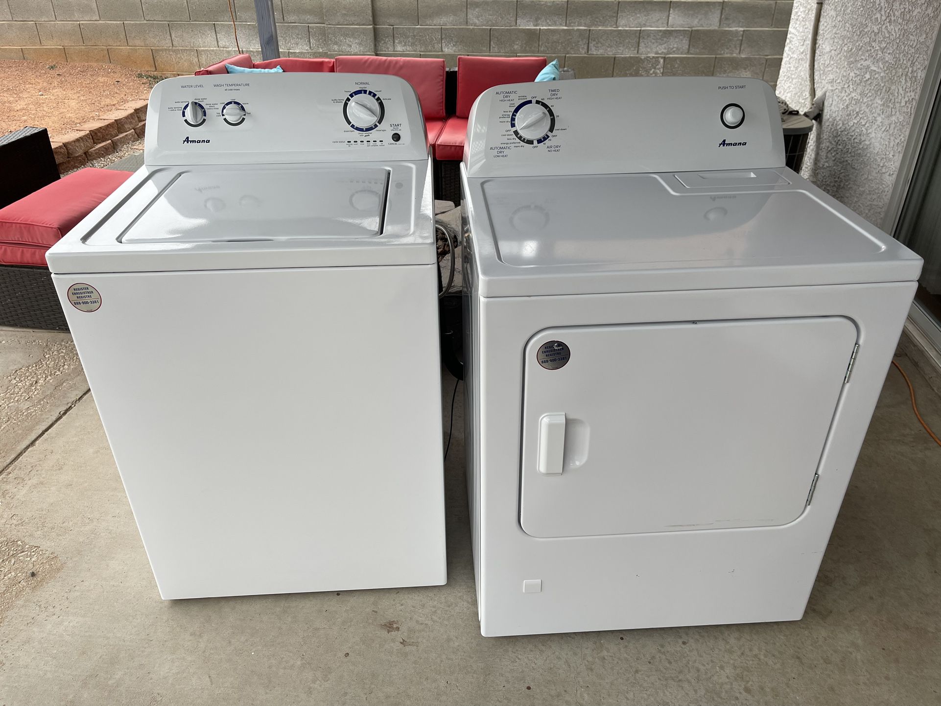 Gas - Amana Washer And Dryer Set 