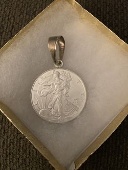 2007 Silver liberty dollar pendant