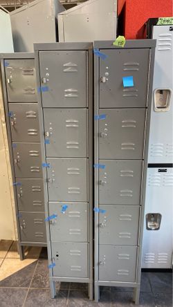 1x3 Gray Lockers - 12x66x18