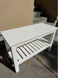Ikea HEMNES White Bench $35