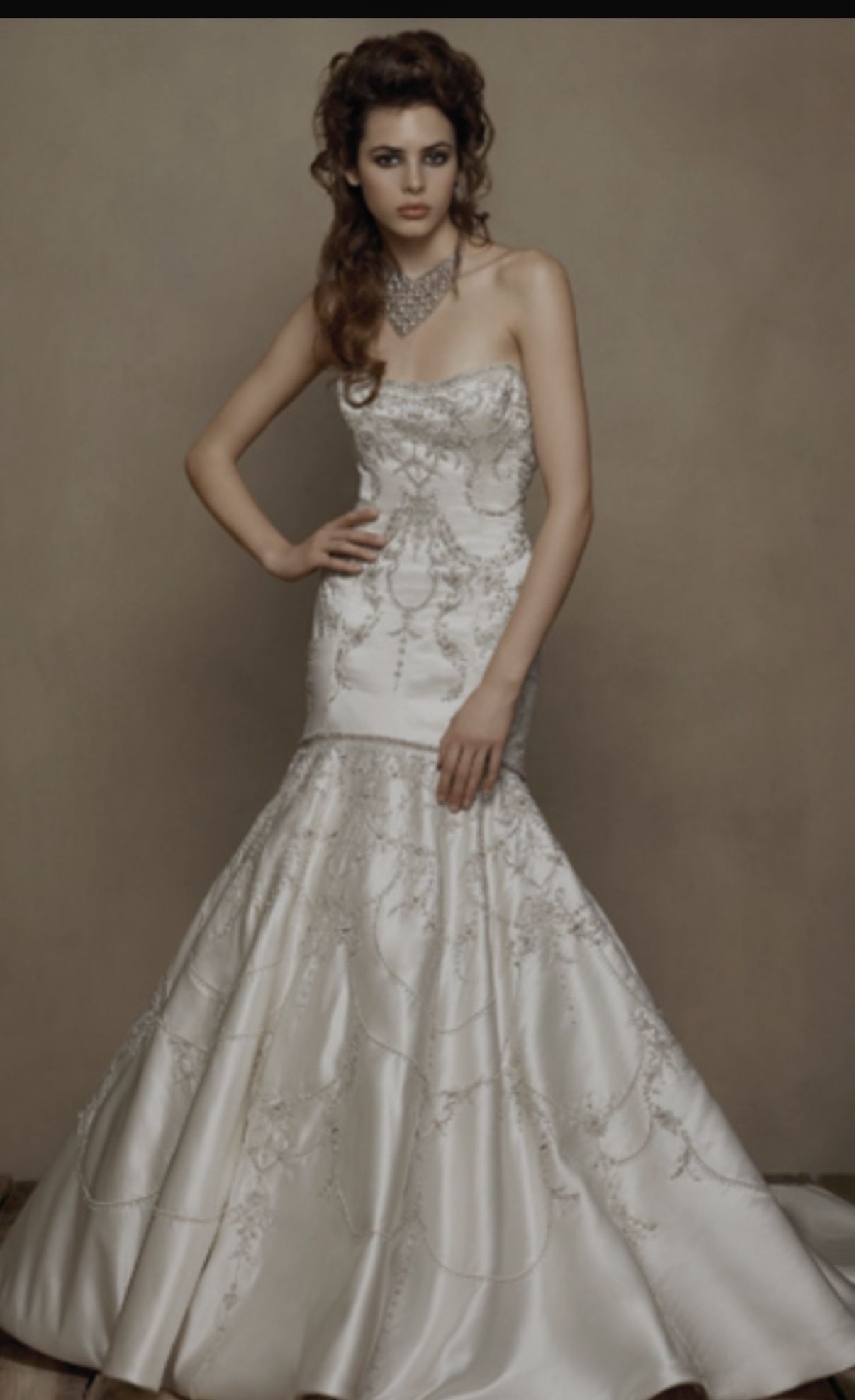 Lazaro Wedding Gown with Veil