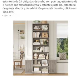 Librero Se 7 Nivele De Almacenamiento 