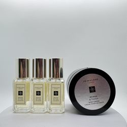 JO MALONE ORANGE BITTERS COLOGNE 3×9ML + MYRRH & TONKA BODY CRÈME 50ML