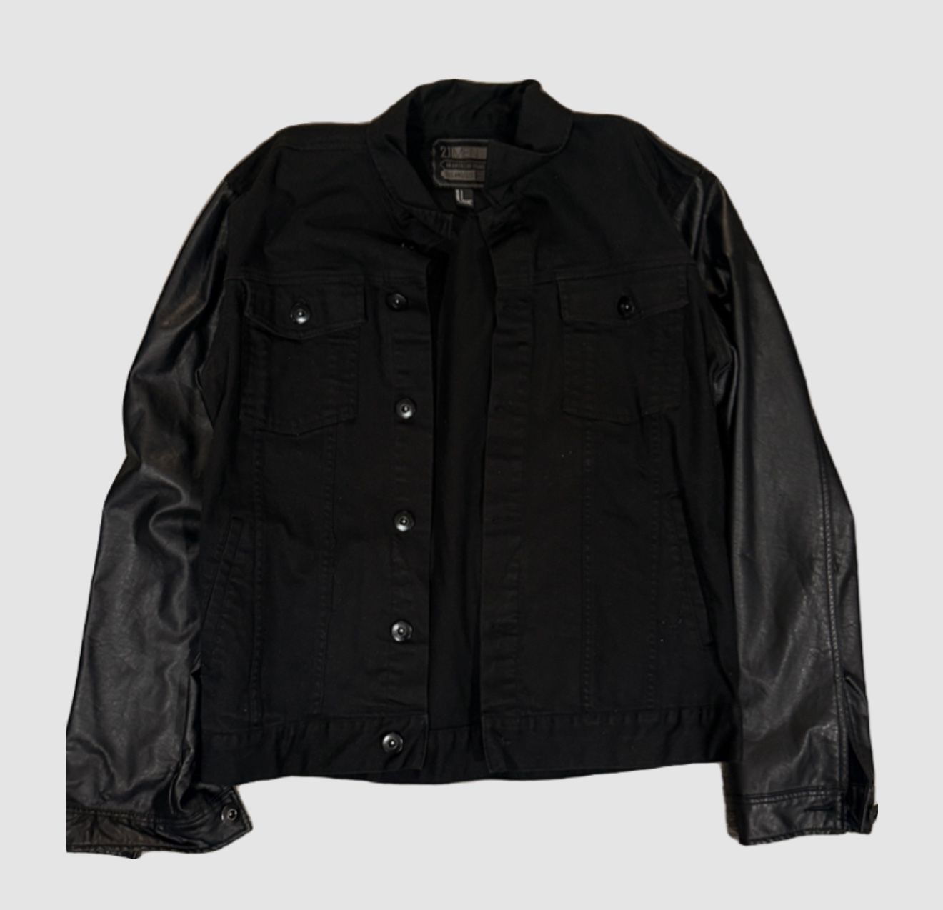 Black 21 Men Leather Jacket
