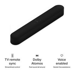 Sonos Beam Gen 2 - Black - Soundbar with Dolby Atmos