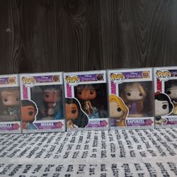 Complete set of Disney princess Funko Pop set