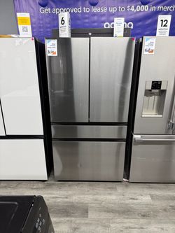 Samsung - Bespoke 29 Cu Ft 36 Inch Four Door French Door Refrigerator With Inner Beverage center In Stainless Steel ✨