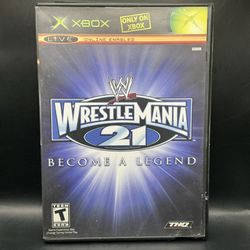 WWE WrestleMania 21 - Microsoft Xbox, 2005 - NO MANUAL - Tested