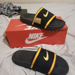 Nike NFL Pittsburgh Steelers Slides Size 11