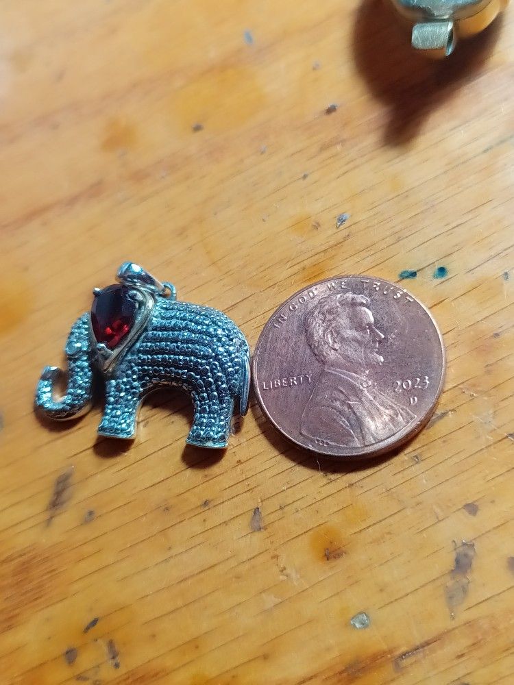 14k / Sterling Silver Pendant And A Box Of Jewelry