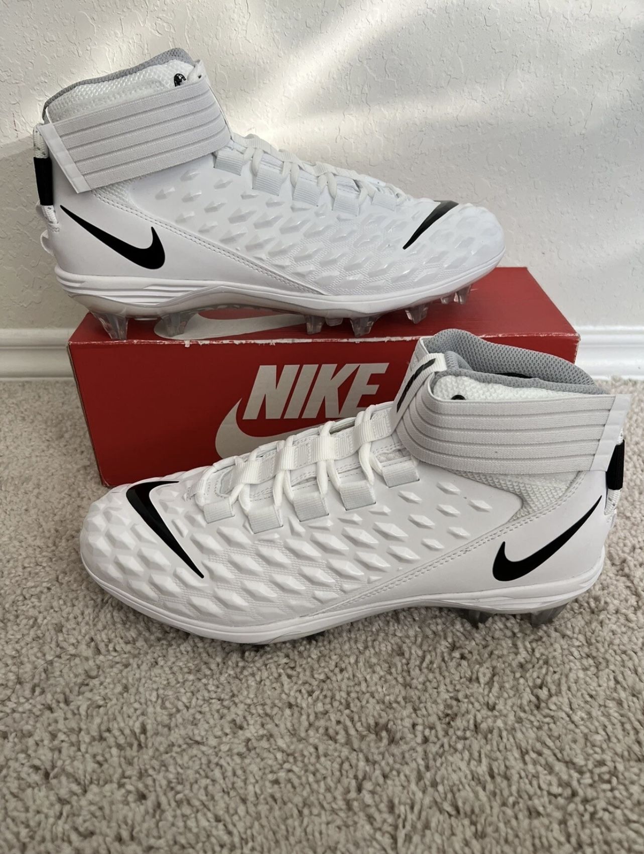 Nike Force Savage Pro 2 Mens Football Cleats White