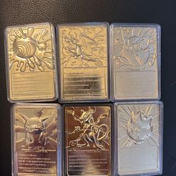 23k gold plated pokemon cards Pokemon 23K Gold-Plated Trading Card Limited Edition