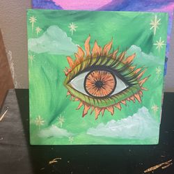 Orange Eye Painting 