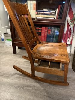 Vintage Sewing Chair Oak Circa 1900s New Lower Price