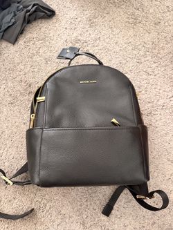 Michael Kors Sable Medium Leather Backpack – Black – NEW WITH TAG