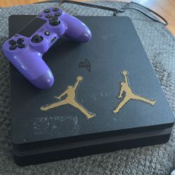 PS4 W/ Purple Controller 