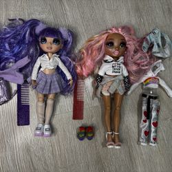 Rainbow High Jr High Violet Willow - 9-inch Purple And Kia Hart 