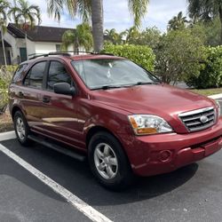 2008 Burgundy SUV Kia Sorento LX 