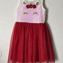 Super Especial Hermoso Vestido  Unicornio Con Noches Buenas 