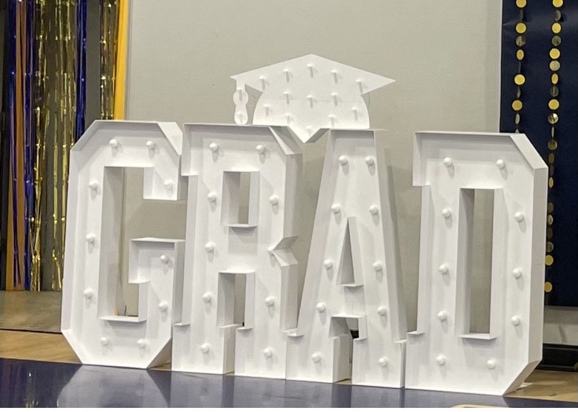 Grad Marquee Letters 4 Foot Tall