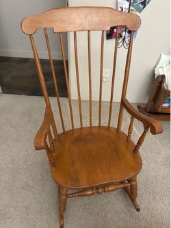 Oak rocking chair