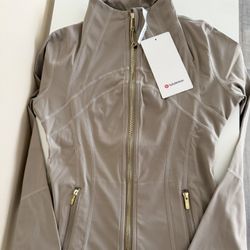 Lululemon Beige Tan And Gold Define Jacket 
