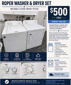 Roper Washer & Dryer Set