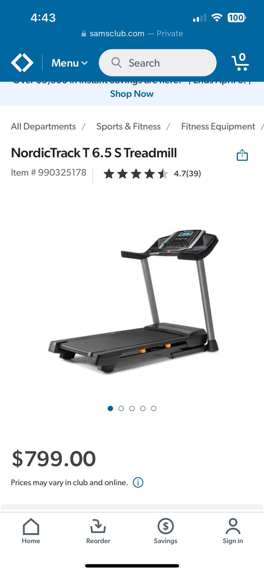 NordicTrack T6.3