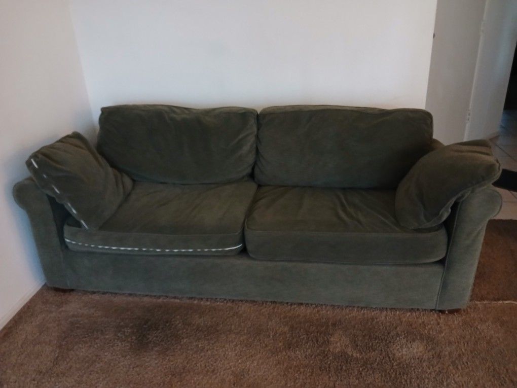 Queen Sofa Bed+ 4 Wooden Chairs+ Glass TV Stand+Wooden Drawer