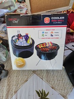 Cooler and BBQ grill Combo