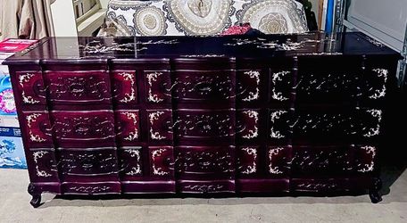 Antique style Mother-of-pearl chest