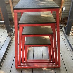 4 Piece Set Of Stackable Plyometric Jump Boxes - 12”, 18”, 24” And 30” - Retails For $400