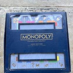 Monopoly Luxe Edition Gold Blue