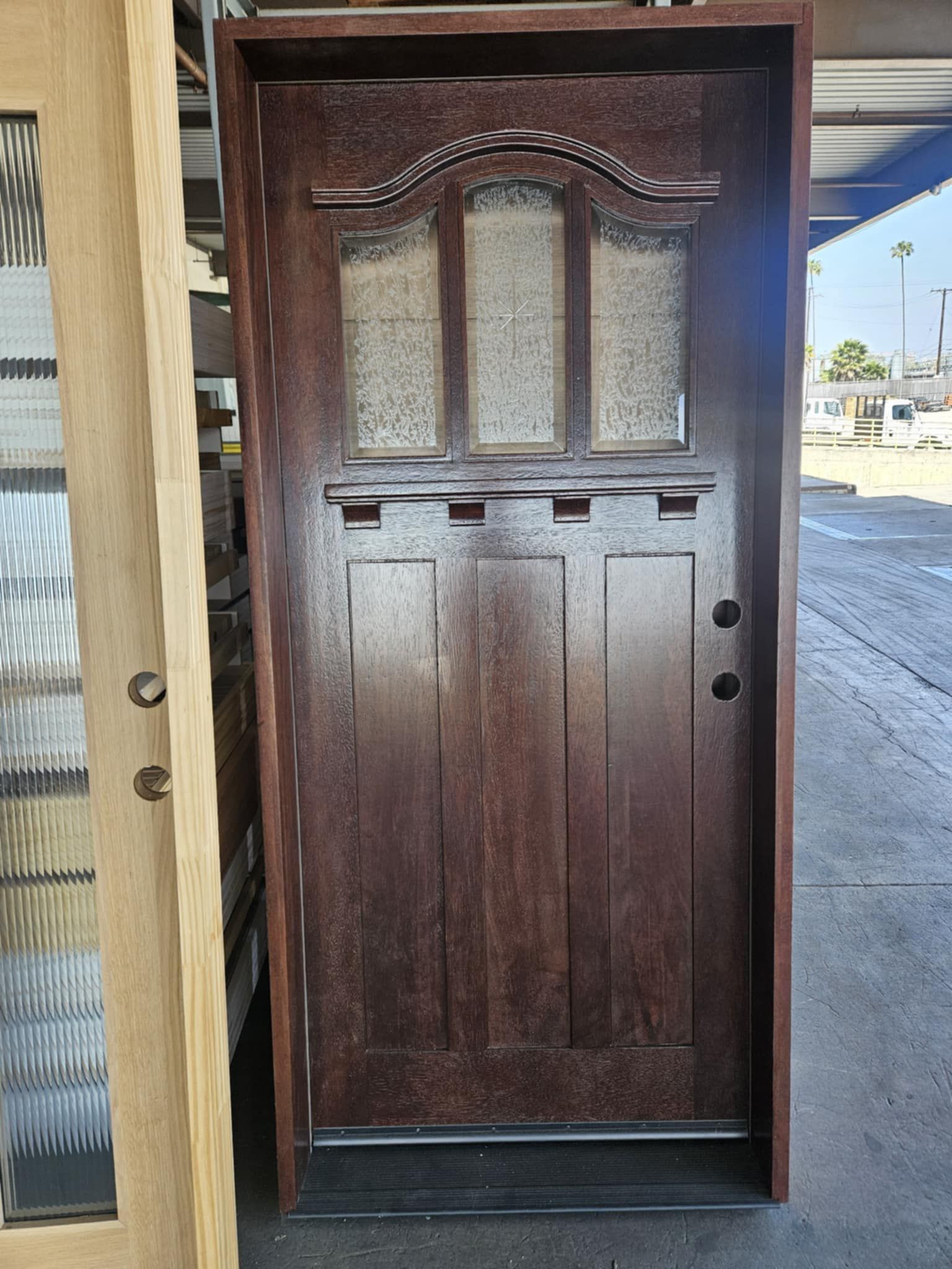 New Exterior Wooden Door